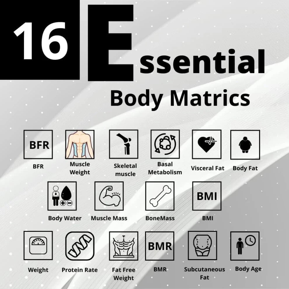 ميزان تحليل الجسم الذكي مع تطبيق الهاتف - Fifty Shop