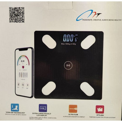 ميزان تحليل الجسم الذكي مع تطبيق الهاتف - Fifty Shop